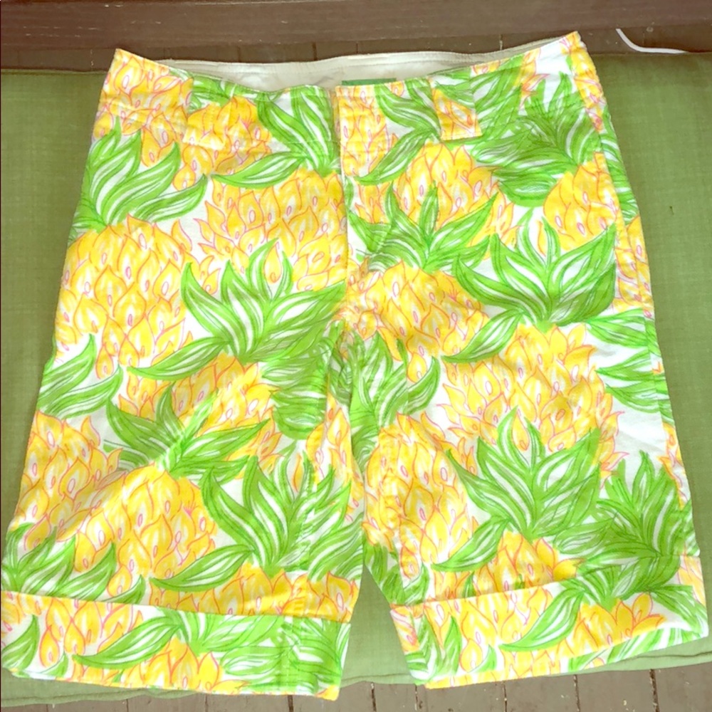 Lilly Pulitzer Palm Beach Pineapple Bermuda Shorts